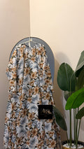 Printed maxi abaya