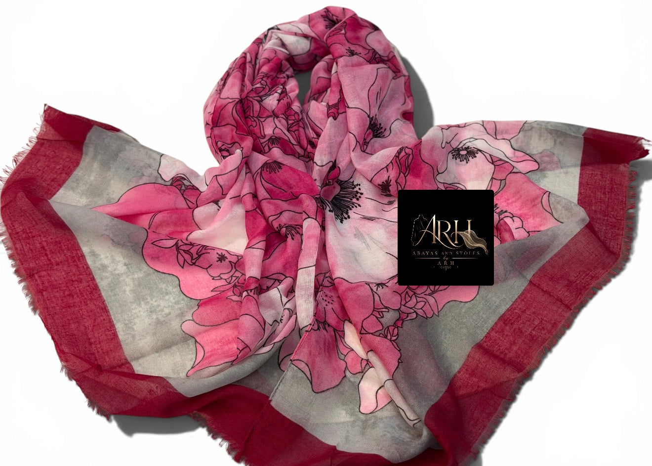 Printed lawn hijab