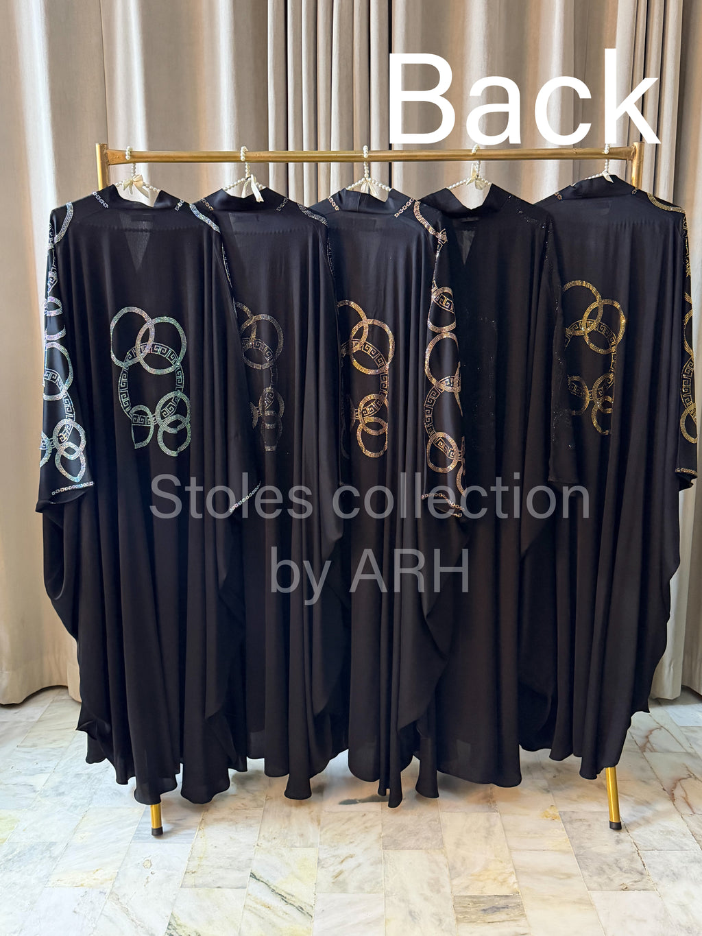 DMC stone abaya