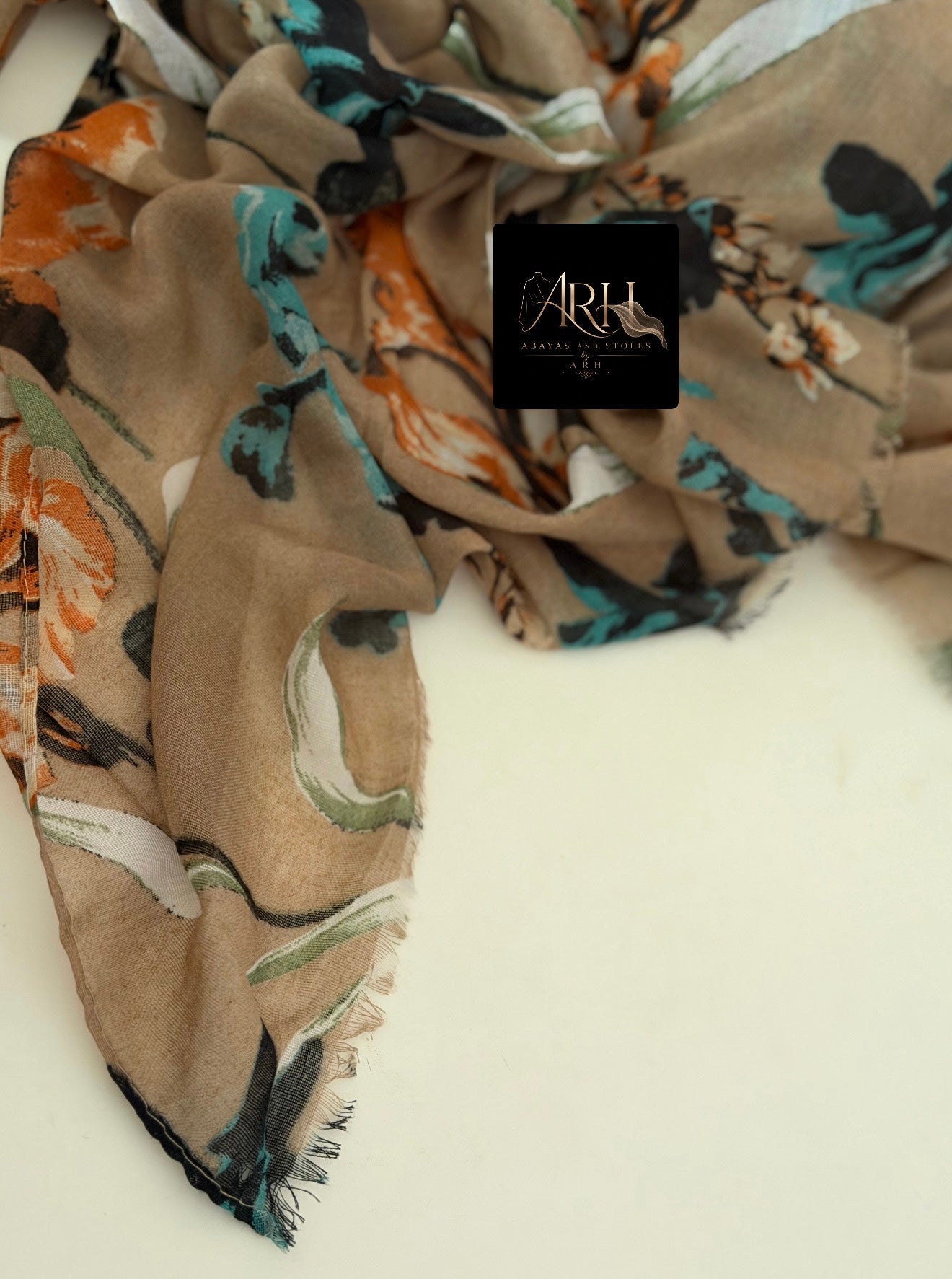 Printed lawn hijab