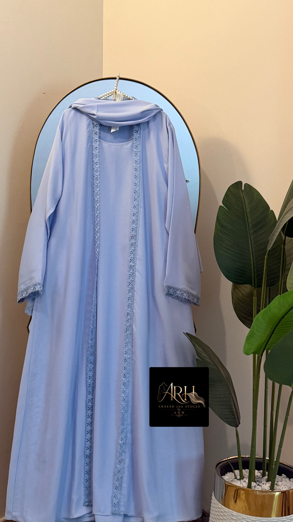 Skyblue Abaya