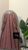 Printed maxi abaya