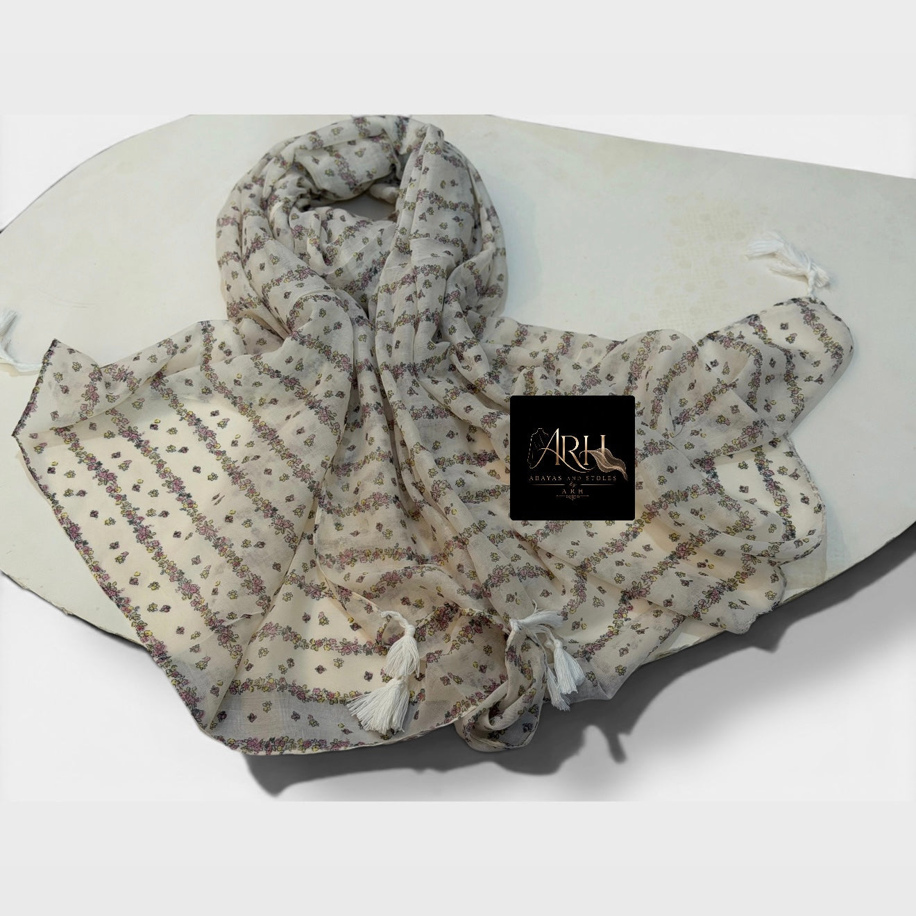 Printed lawn hijab