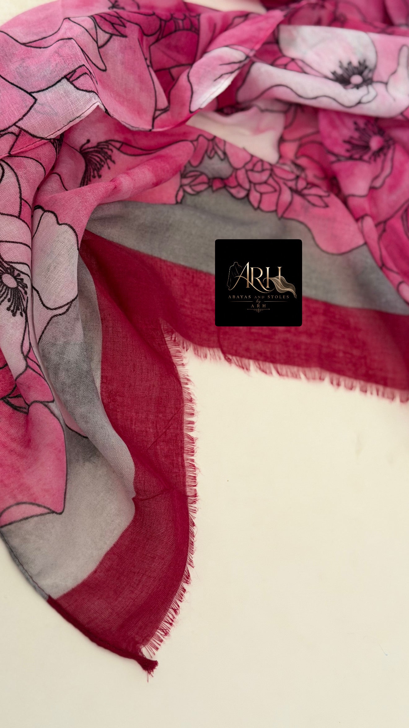 Printed lawn hijab