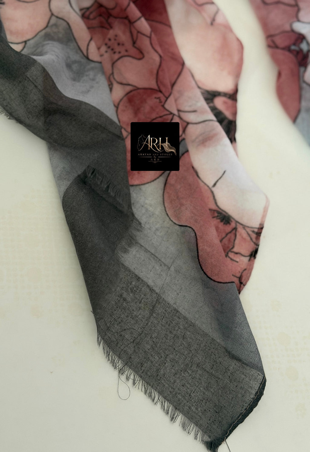Printed lawn hijab