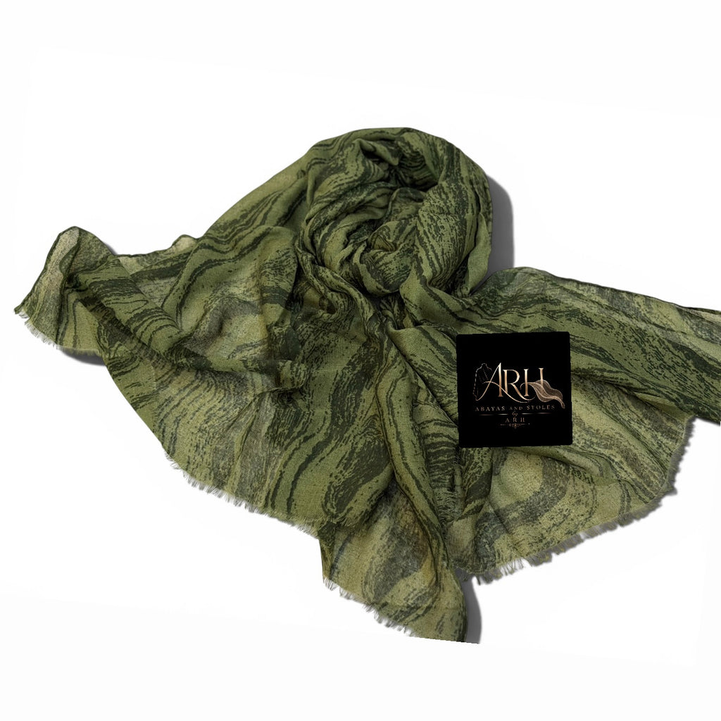 Printed lawn hijab
