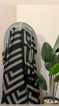 Printed maxi abaya