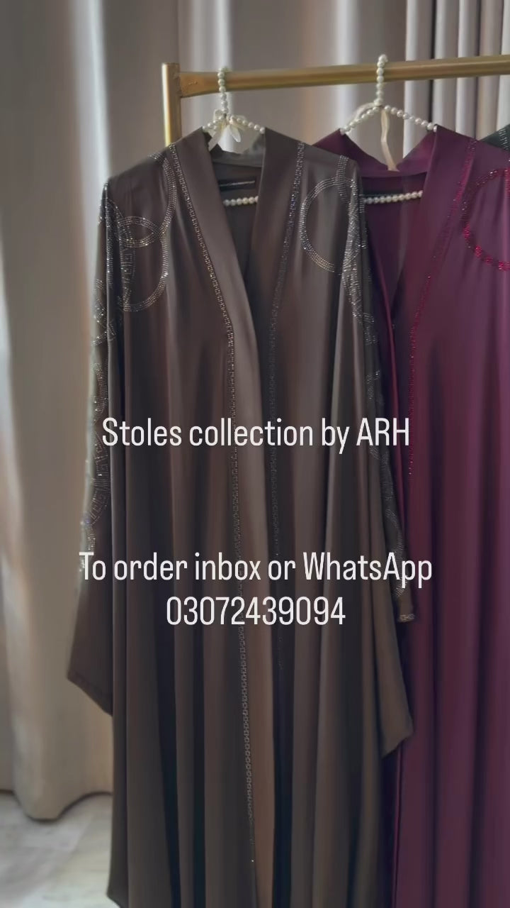 DMC stone abaya